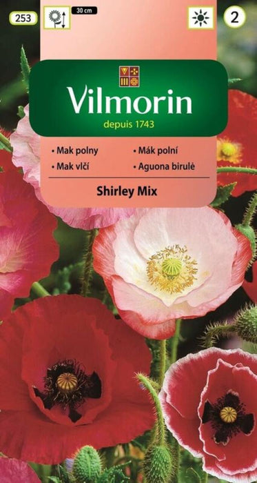 VILMORIN PASTEL COLORED POPPY SEEDS