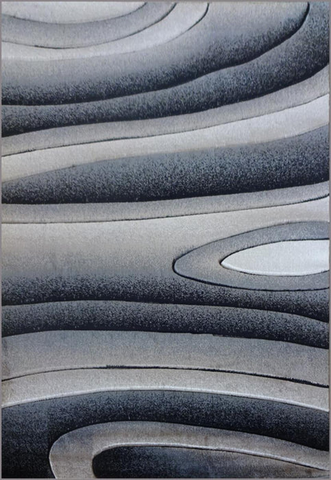 Rug Geo Hand Carved 7548-D.GRI 80x150