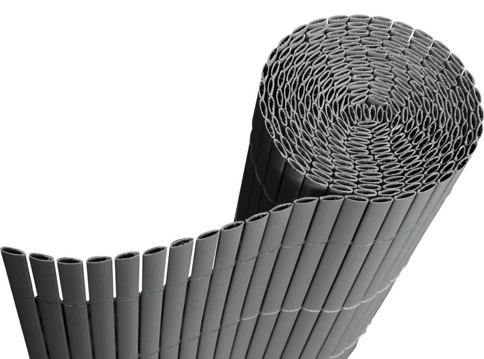 PVC PANEL FOR FENCES "BAMBOO" 1MX3M GRAY