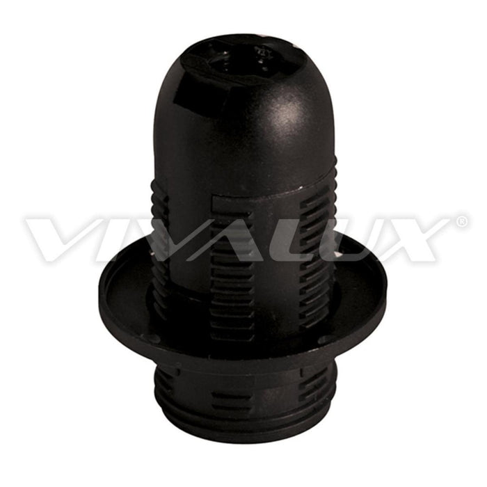 THERMOPLASTIC SOCKET, E14, BLACK 250V,