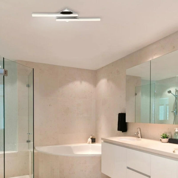 LED BATHROOM CEILING LIGHT ANTONIA 2 BEAMS IP44