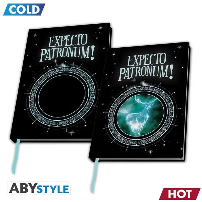 Notebook ABYSTYLE HARRY POTTER Premium Heat Change Patronus A5 - Дрехи и аксесоари<<<Геймърска периферия<<<ValiAPI