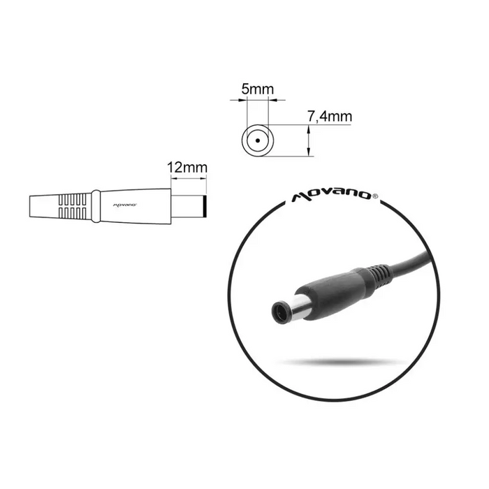 notebook charger mitsu 19.5v 3.33a (7.4x5.0 pin) - hp 65W - Power supplies for laptopsZDL-NOT<<<Power supplies