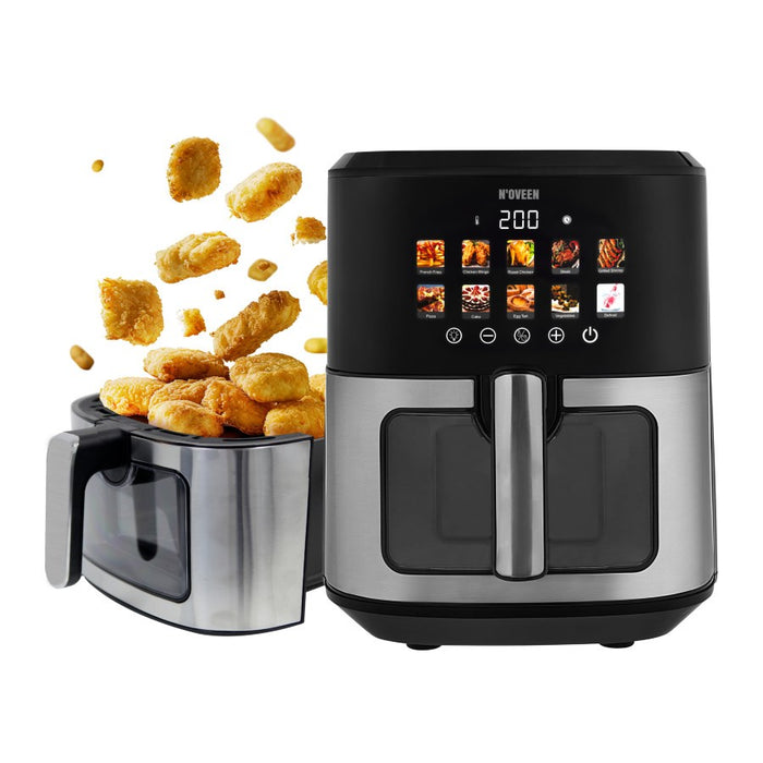 N'oveen AF770 X-LINE Greaseless deep fat fryer Black, Silver