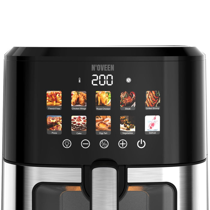 N'oveen AF770 X-LINE Greaseless deep fat fryer Black, Silver