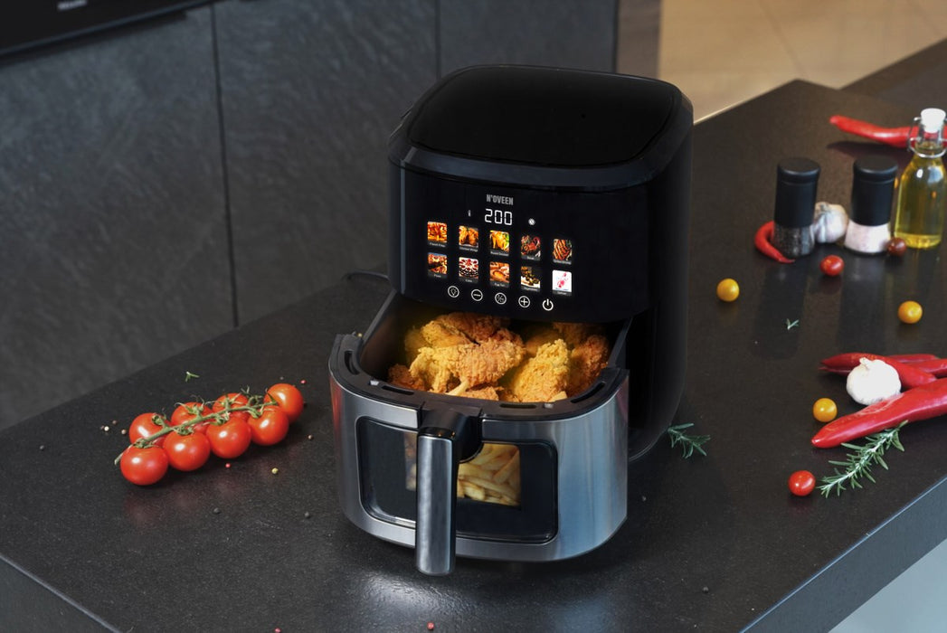 N'oveen AF770 X-LINE Greaseless deep fat fryer Black, Silver