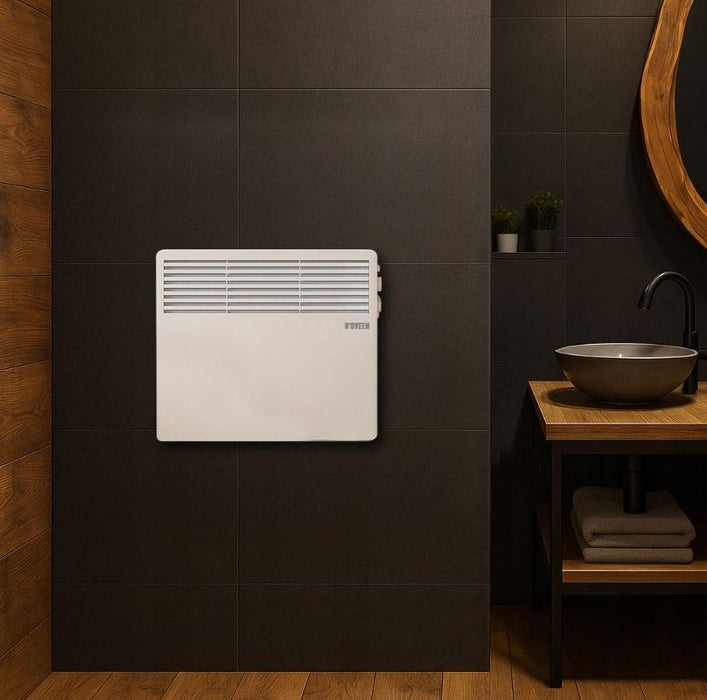 N'OVEEN 1000W electric portable wall-mounted convector heater with thermostat CH3350