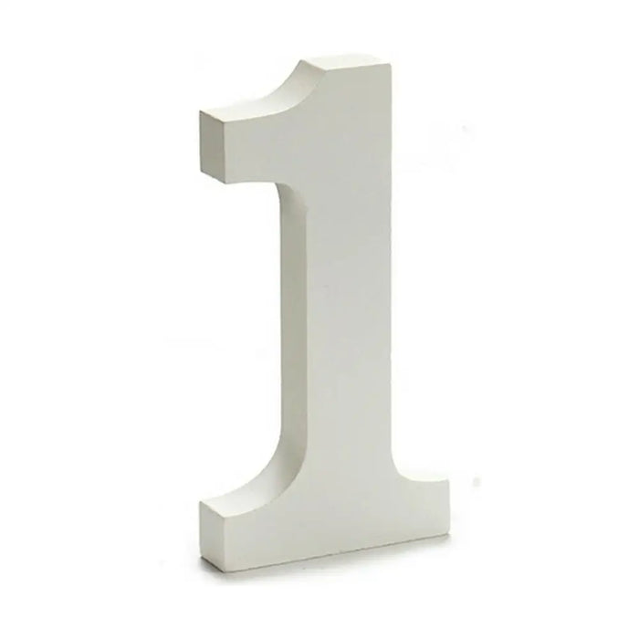 Number Pincello 1 White 1,8 x 21 x 17 cm (12 Units) - Декорация и Осветление<<<Дом Градина<<<BigBuy&&&Други артикули за