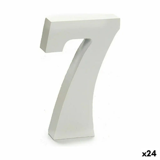 Number Pincello 7 White 2 x 16 x 14,5 cm (24 Units) - Декорация и Осветление<<<Дом Градина<<<BigBuy&&&Други артикули за