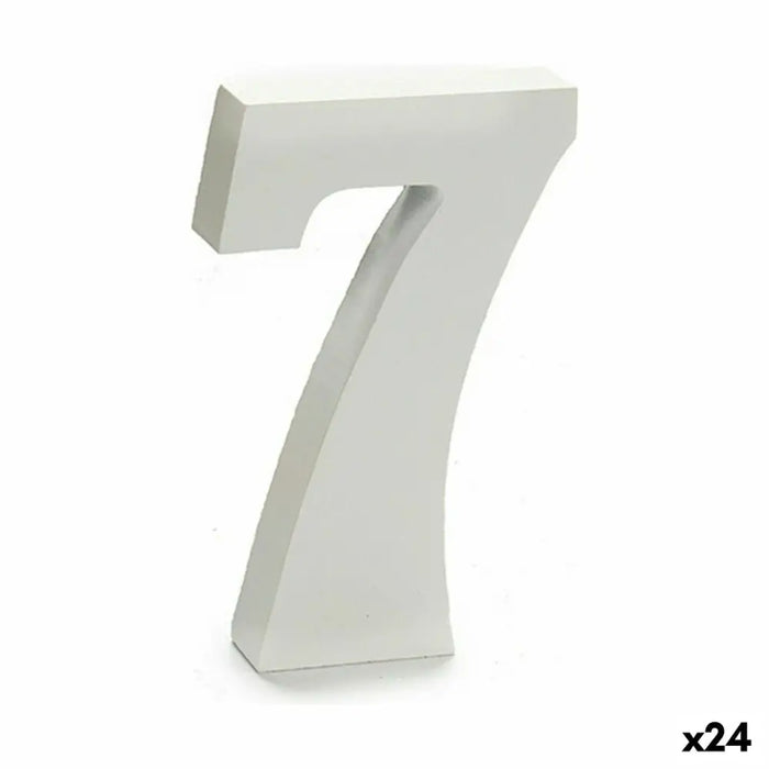 Number Pincello 7 White 2 x 16 x 14,5 cm (24 Units) - Декорация и Осветление<<<Дом Градина<<<BigBuy&&&Други артикули за