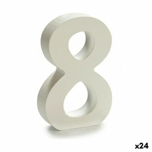 Number Pincello 8 White 2 x 16 x 14,5 cm (24 Units) - Декорация и Осветление<<<Дом Градина<<<BigBuy&&&Други артикули за