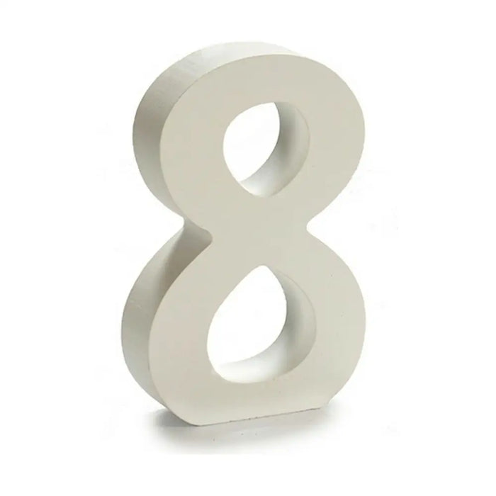 Number Pincello 8 White 2 x 16 x 14,5 cm (24 Units) - Декорация и Осветление<<<Дом Градина<<<BigBuy&&&Други артикули за