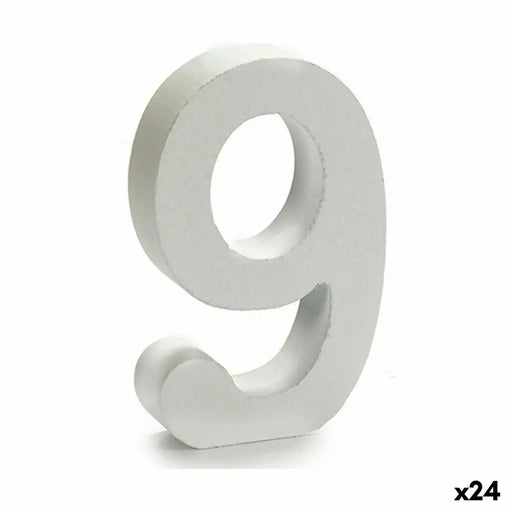 Number Pincello 9 White 2 x 16 x 14,5 cm (24 Units) - Декорация и Осветление<<<Дом Градина<<<BigBuy&&&Други артикули за