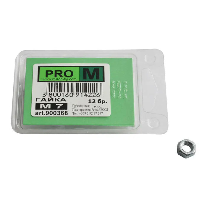 NUTS 12 PCS PRO M M7 - Болтове и гайки<<<Винтове и болтови съединения<<<Инструменти и железария<<<Praktiker