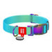 Nylon collar with QR code for Waudog gradient dog blue size L - Walking and transportation<<<Pets<<<InnproXML