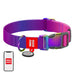 Nylon dog collar with QR code WAUDOG 15 mm wide 25-35 cm long purple - Walking and transportation<<<Pets<<<InnproXML