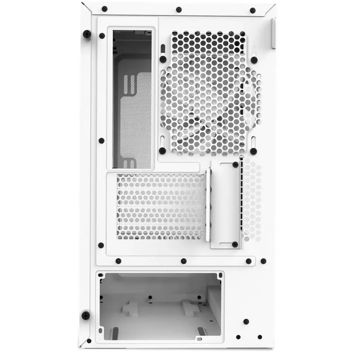 NZXT H3 Flow 2025 All White Micro-ATX Tower Case - Кутии за компютри<<<Компютърни компоненти<<<ValiAPI&&&Компютър Мрежи