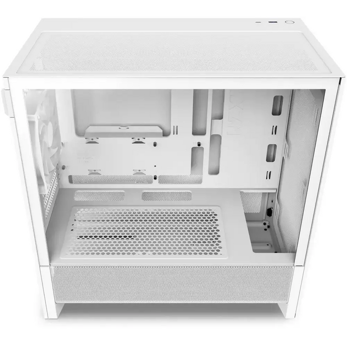 NZXT H3 Flow 2025 All White Micro-ATX Tower Case - Кутии за компютри<<<Компютърни компоненти<<<ValiAPI&&&Компютър Мрежи