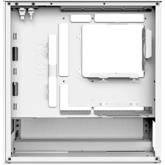NZXT H3 Flow 2025 All White Micro-ATX Tower Case - Кутии за компютри<<<Компютърни компоненти<<<ValiAPI&&&Компютър Мрежи