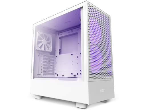 NZXT H5 Flow RGB Matte White Mid-Tower Case - Кутии за компютри<<<Компютърни компоненти<<<ValiAPI
