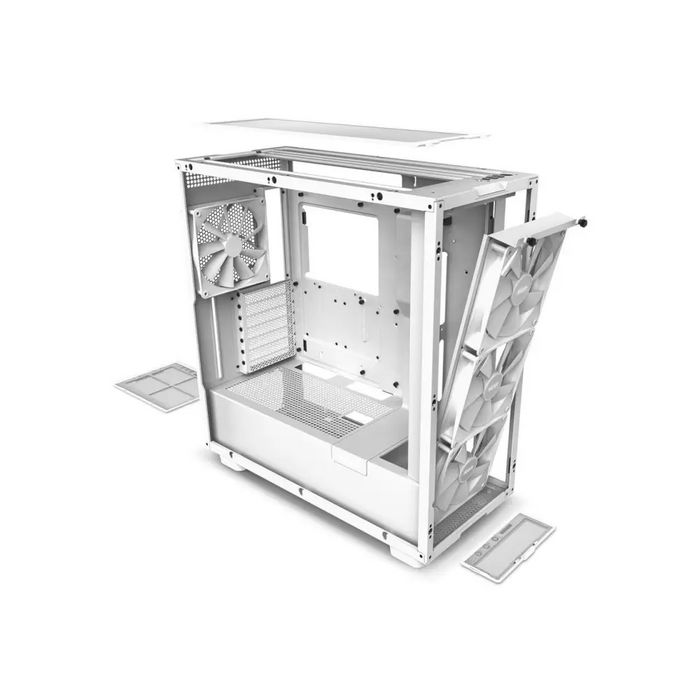 NZXT H7 Elite 2023 Matte White Mid-Tower Case - Кутии за компютри<<<Компютърни компоненти<<<ValiAPI