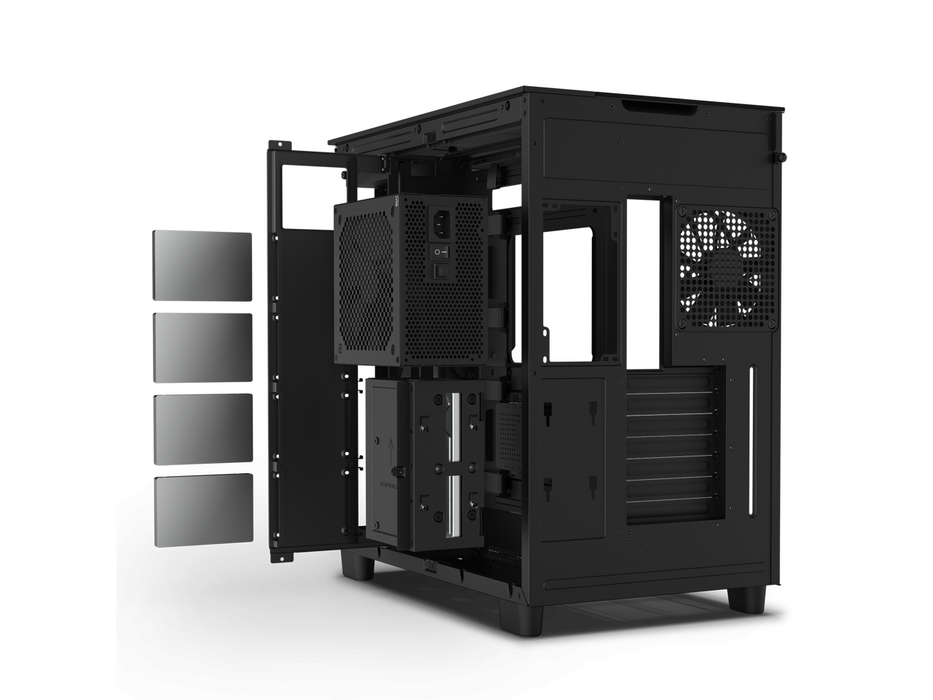 NZXT H9 Elite Matte Black Case - Кутии за компютри<<<Компютърни компоненти<<<ValiAPI&&&Системни Единици<<<Компютър