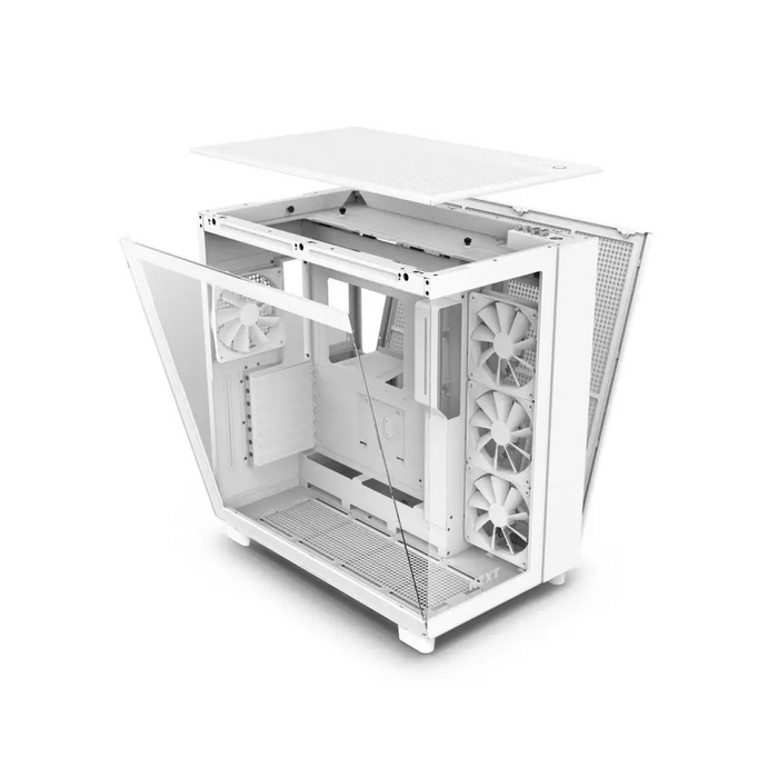 NZXT H9 Flow Matte White Case - Кутии за компютри<<<Компютърни компоненти<<<ValiAPI&&&Компютър Мрежи и