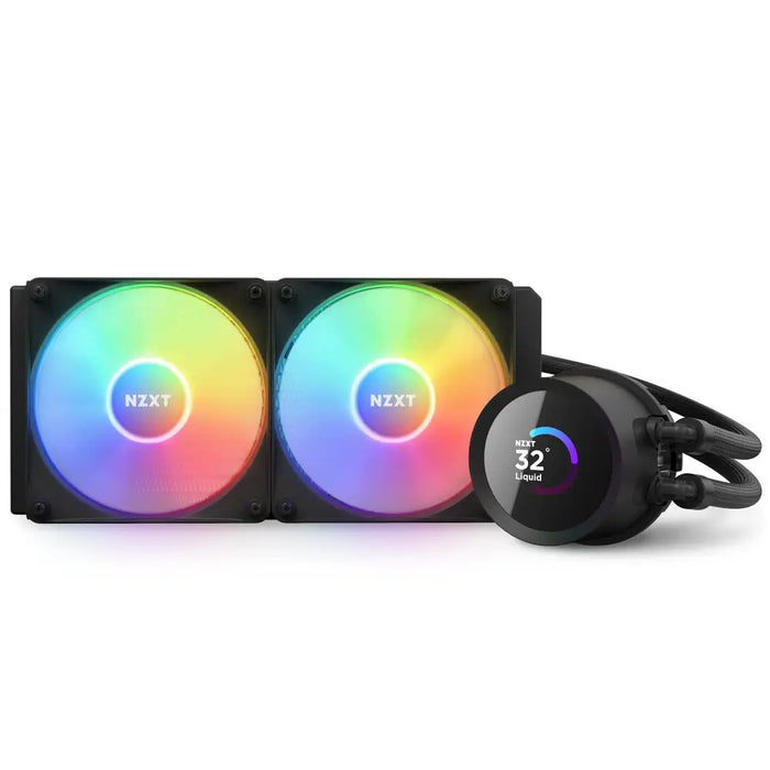 NZXT Kraken 240 RGB Processor All-in-one liquid cooler 12 cm Black 1 pc(s) - Охладители за процесори<<<Компютърни
