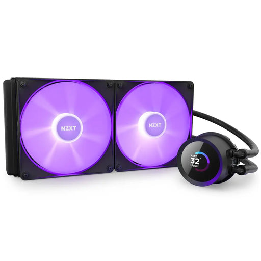 NZXT Kraken 280 RGB Processor All-in-one liquid cooler 14 cm Black 1 pc(s) - Охладители за процесори<<<Компютърни