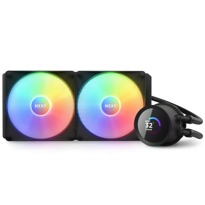 NZXT Kraken 280 RGB Processor All-in-one liquid cooler 14 cm Black 1 pc(s) - Охладители за процесори<<<Компютърни
