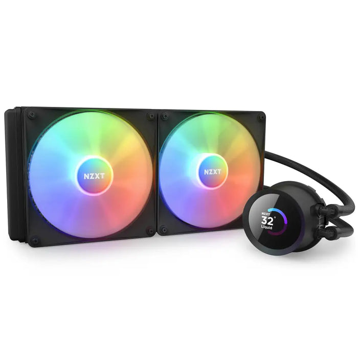 NZXT Kraken 280 RGB Processor All-in-one liquid cooler 14 cm Black 1 pc(s) - Охладители за процесори<<<Компютърни