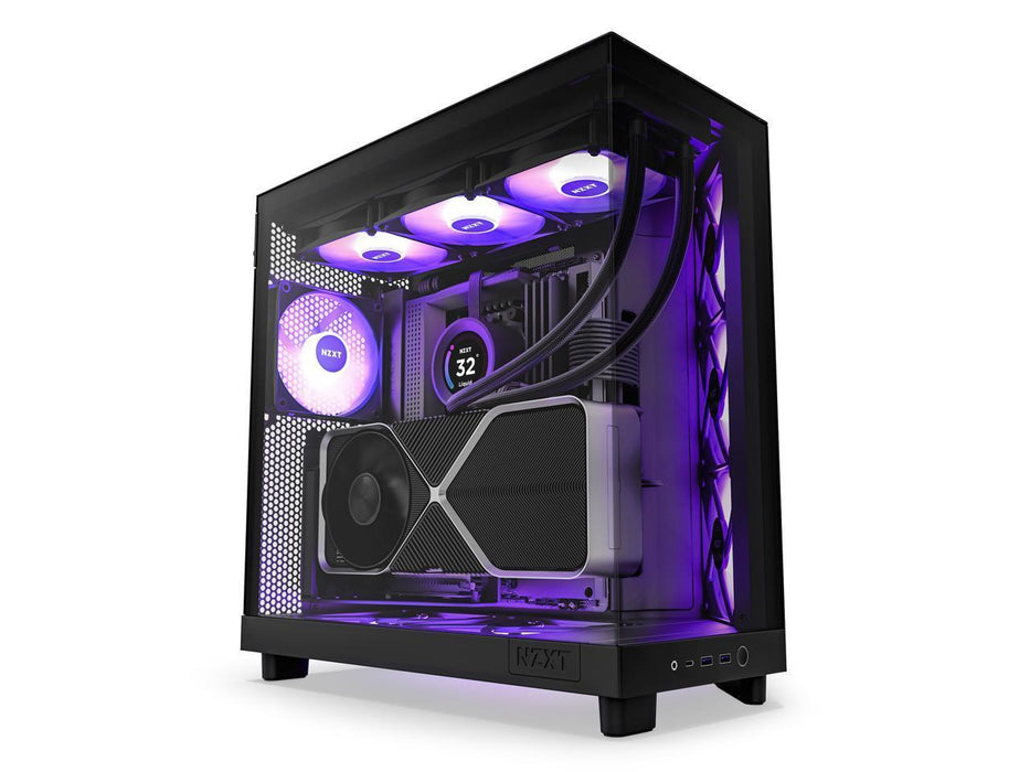 NZXT H6 Flow RGB Matte Black Case - Middle Tower