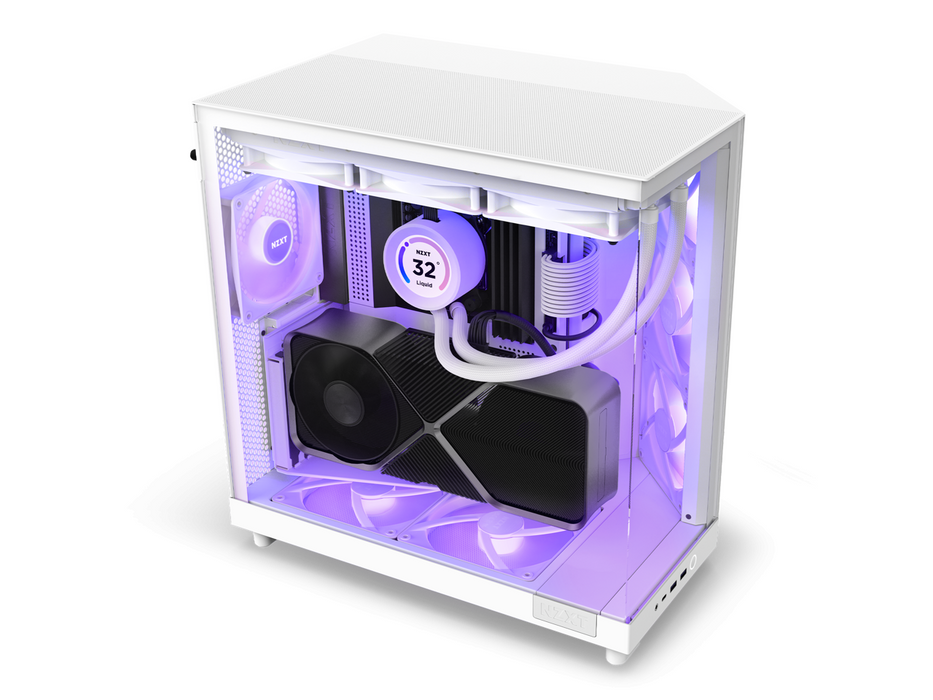 NZXT H6 Flow RGB Matte White Case - Middle Tower