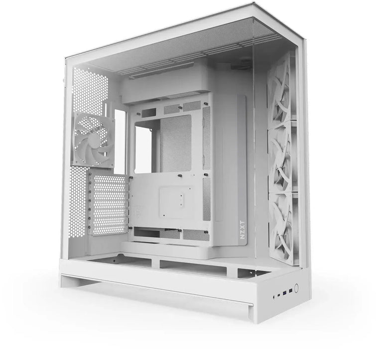 NZXT H9 Flow Dual-Chamber Case - White