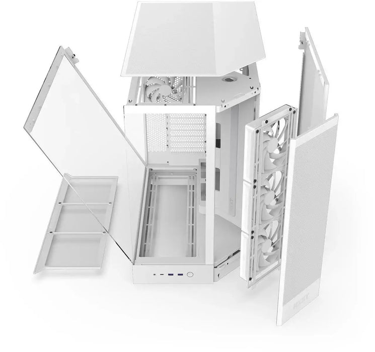 NZXT H9 Flow Dual-Chamber Case - White