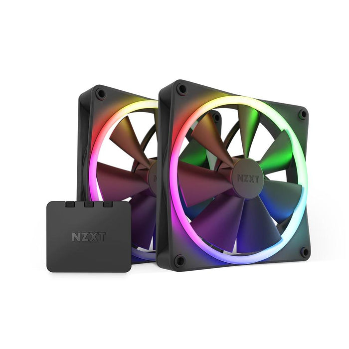 Set of fans NZXT F140 RGB Black 2 pieces and NZXT RGB controller