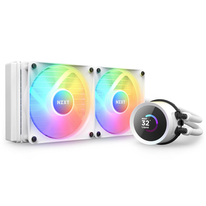 CPU Cooler NZXT Kraken 240 RGB White, LCD Display