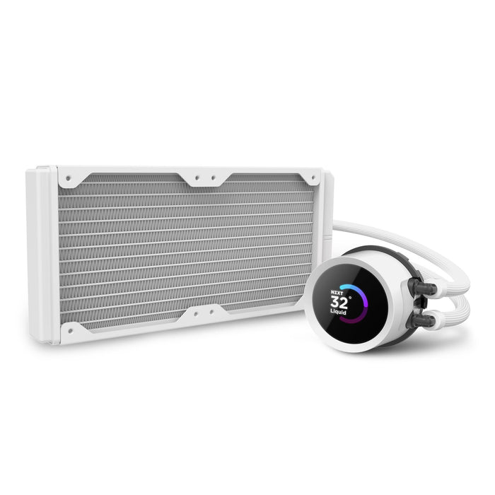 CPU Cooler NZXT Kraken 240 RGB White, LCD Display
