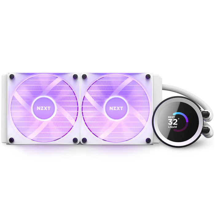 CPU Cooler NZXT Kraken 240 RGB White, LCD Display