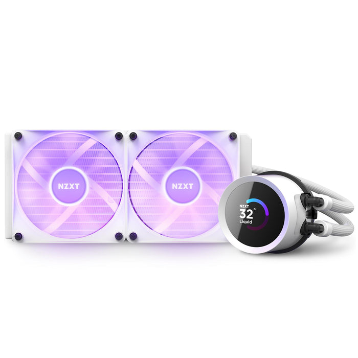 CPU Cooler NZXT Kraken 240 RGB White, LCD Display