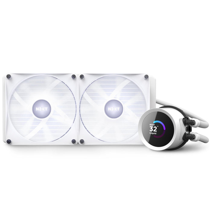 CPU Cooler NZXT Kraken 280 RGB White, LCD Display