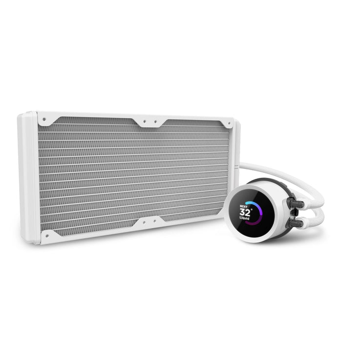 CPU Cooler NZXT Kraken 280 RGB White, LCD Display