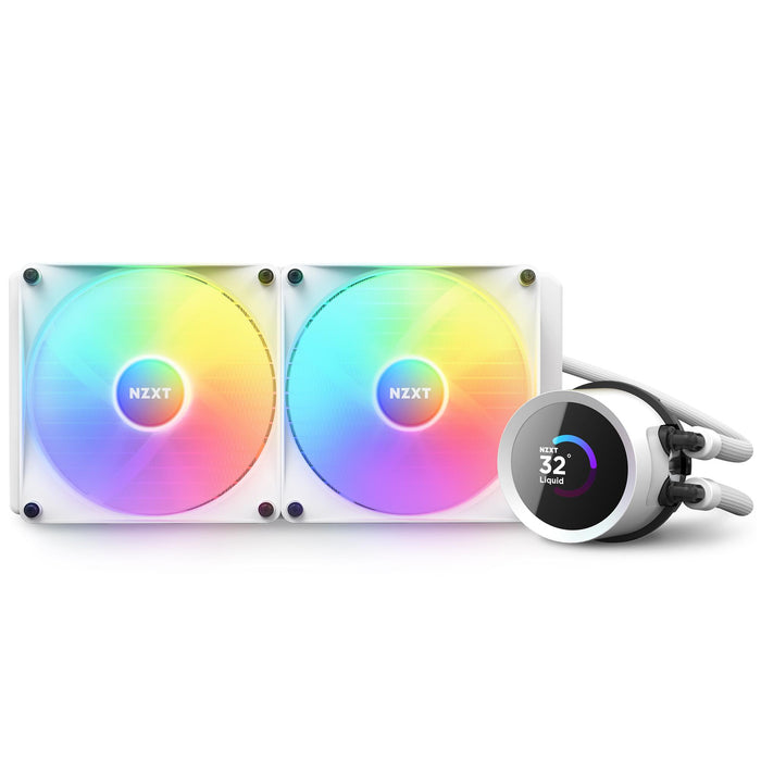 CPU Cooler NZXT Kraken 280 RGB White, LCD Display