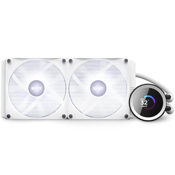 CPU Cooler NZXT Kraken 280 RGB White, LCD Display