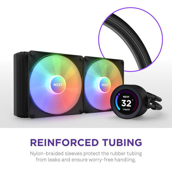 CPU Cooler NZXT Kraken Elite RGB 280 Black, Customizable LCD Display