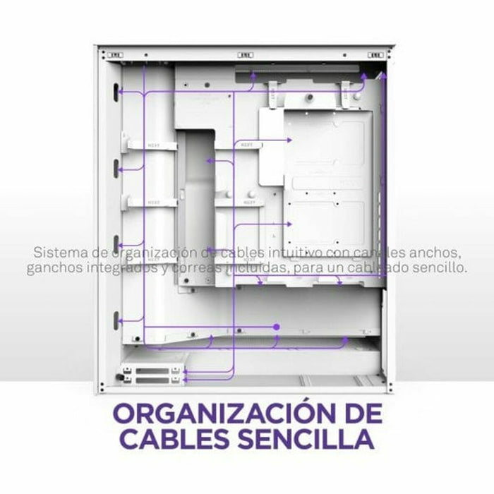 ATX Semi-tower Box NZXT H7 Flow RGB Midi White