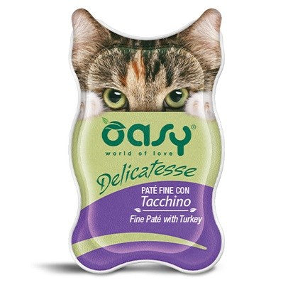 OASY Delicatesse Fine paté with Turkey - wet cat food - 85g