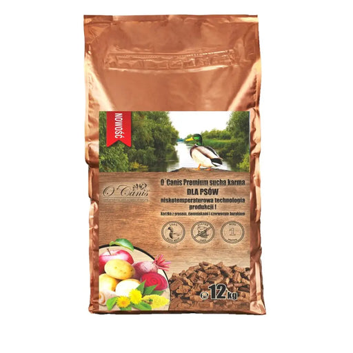 O’Canis Premium sucha karma dla psów kaczka z prosem ziemniakami i czerwonym burakiem 12kg - Dry foodDLP-KAS<<<For