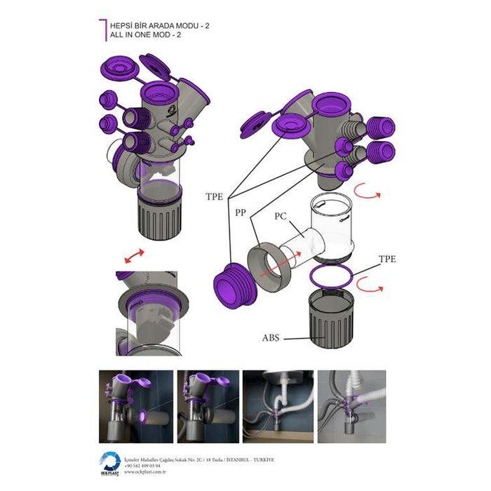 OCK PLAST SINK SIPHON