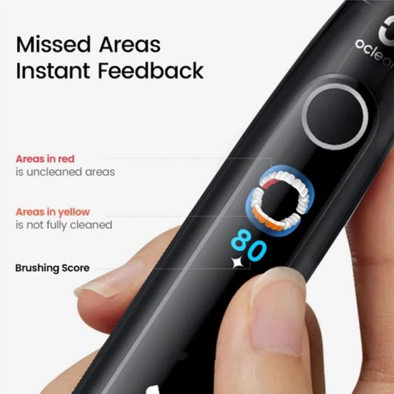 Electric toothbrush Oclean X Pro 20, AI, Maglev 4.0, 84000 rpm, Wi-Fi, FlexFit, IPX7, Green
